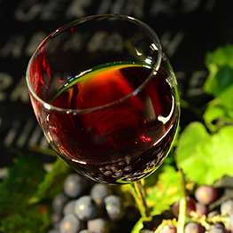 Verres de vin rouge